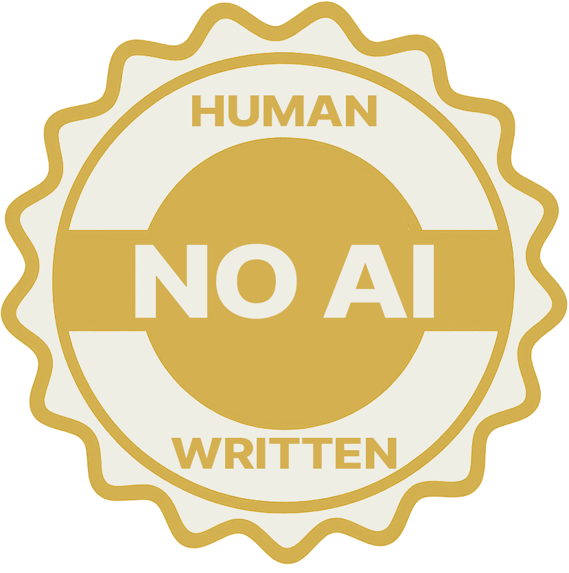 Not AI written badge
