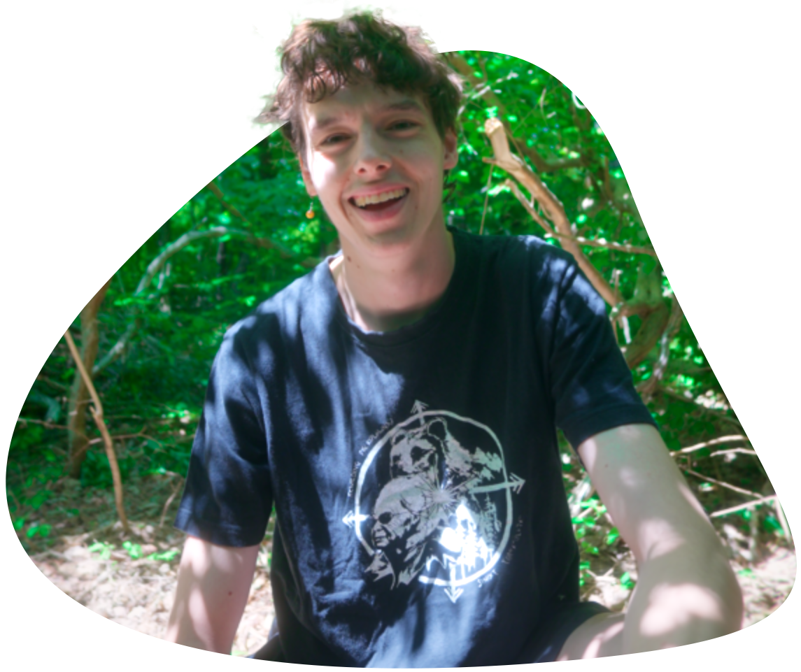 Seb smiling in green